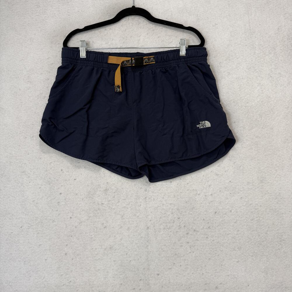The North Face Shorts Womens L Blue 4 Inseam Running Pockets Athletic NF0A3SWV